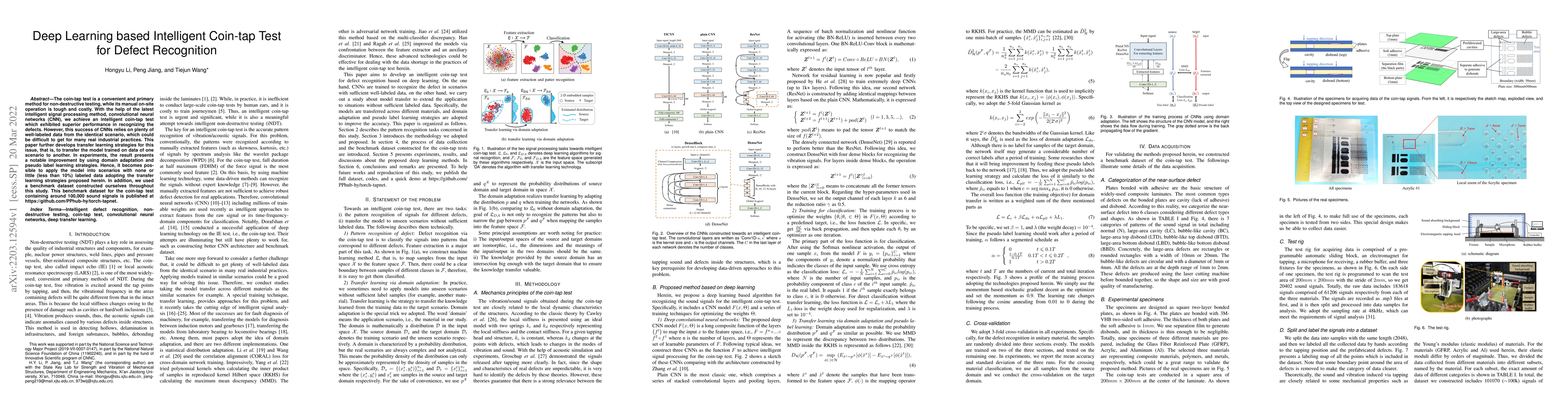 Thumbnail for Deep Learning based Intelligent Coin-tap Test for Defect Recognition