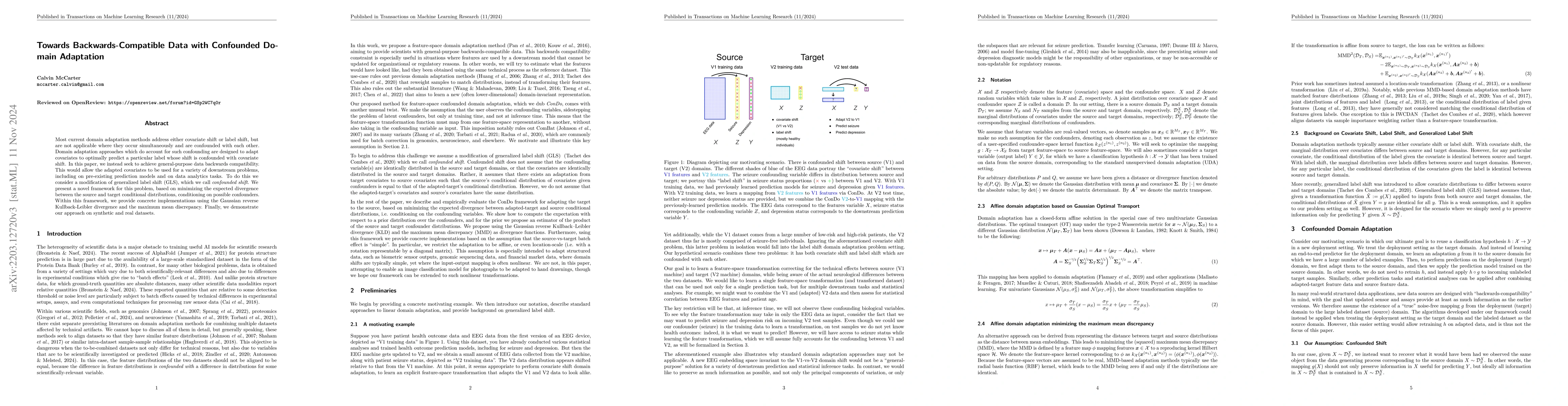 Thumbnail for Towards Backwards-Compatible Data with Confounded Domain Adaptation
