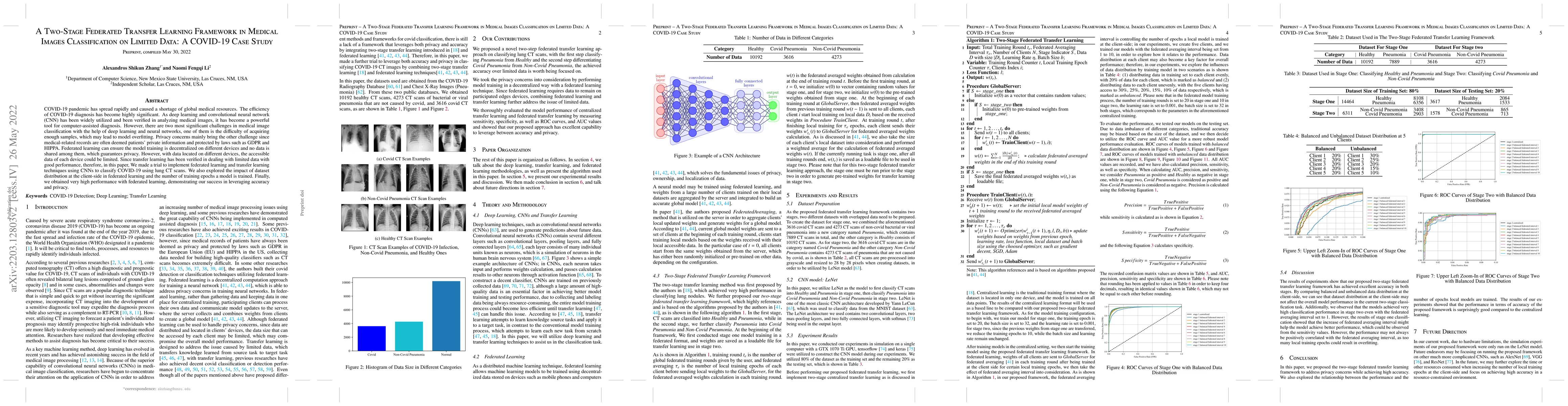 Thumbnail for A Two-Stage Federated Transfer Learning Framework in Medical Images
  Classification on Limited Data: A COVID-19 Case Study