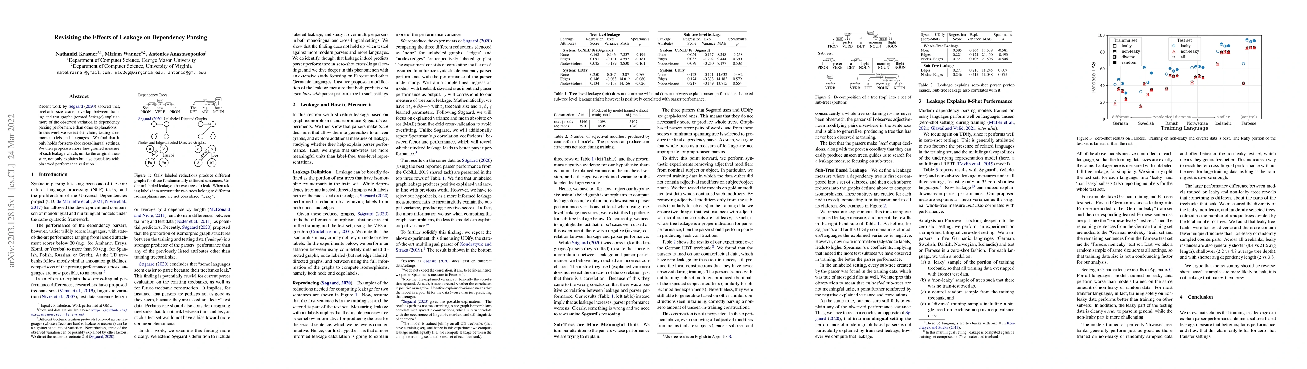 Thumbnail for Revisiting the Effects of Leakage on Dependency Parsing