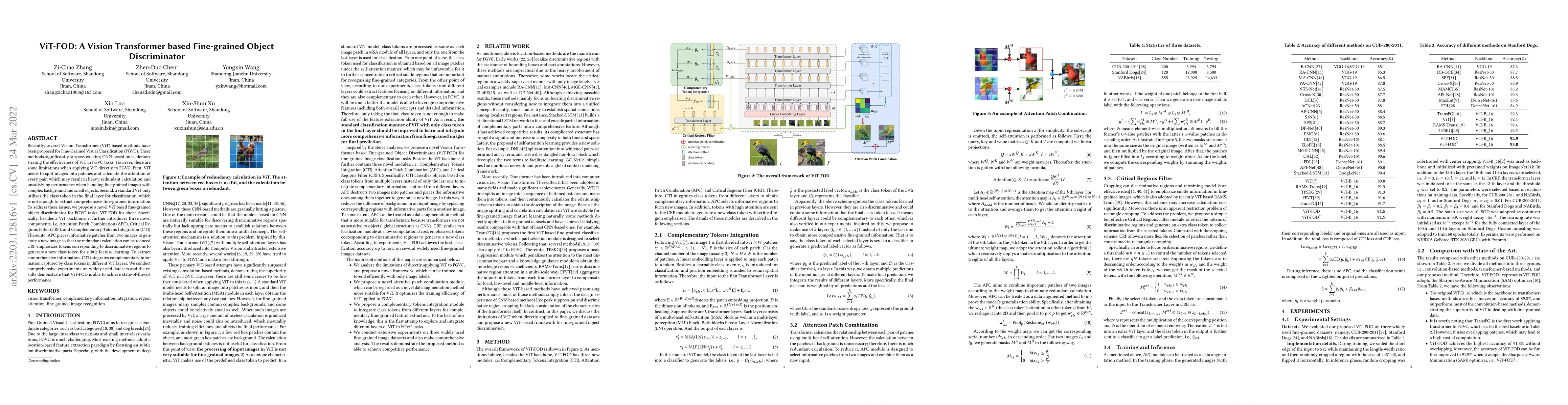 Thumbnail for ViT-FOD: A Vision Transformer based Fine-grained Object Discriminator