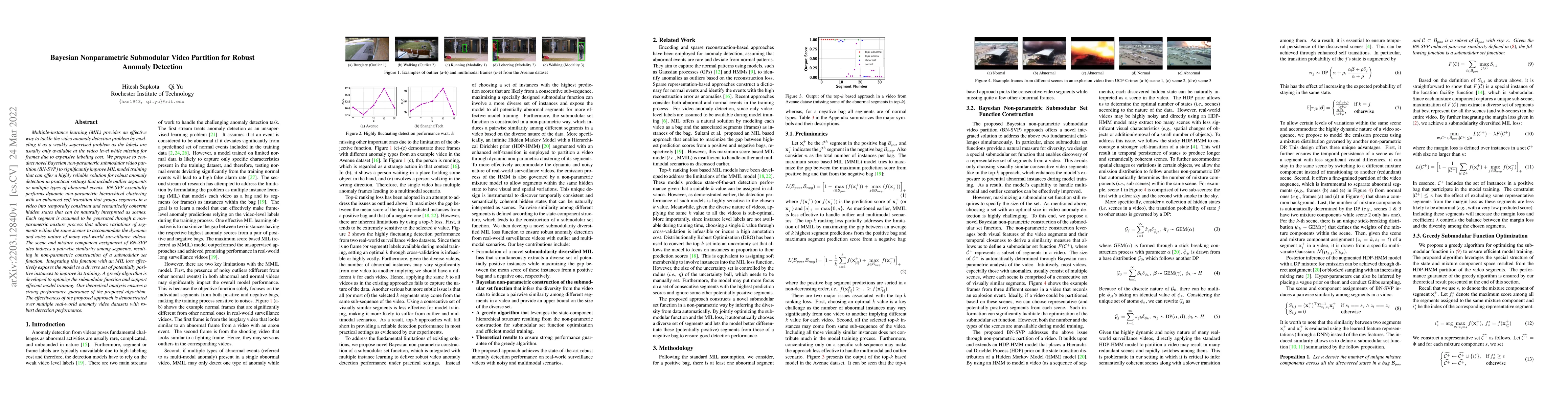 Thumbnail for Bayesian Nonparametric Submodular Video Partition for Robust Anomaly
  Detection