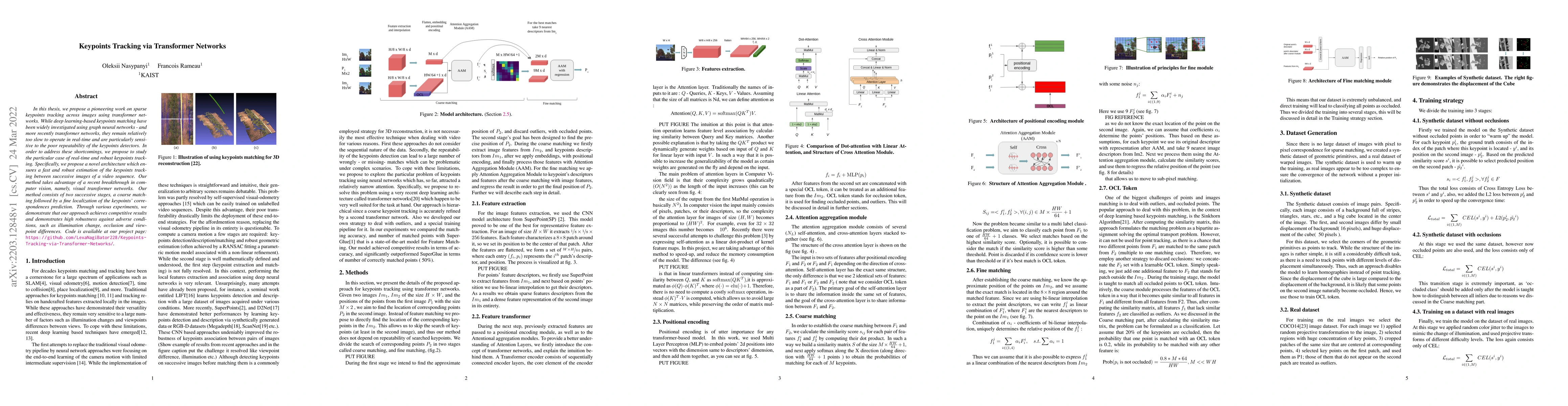 Thumbnail for Keypoints Tracking via Transformer Networks