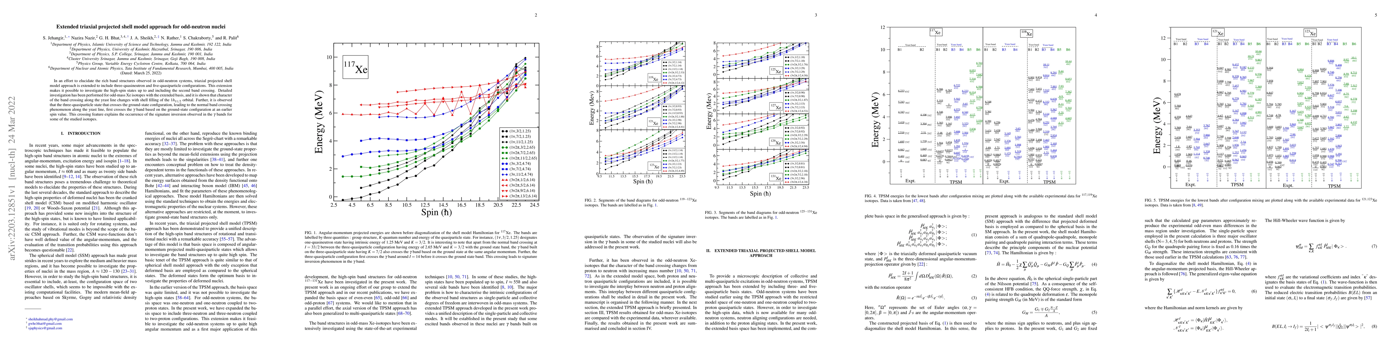 Thumbnail for Extended triaxial projected shell model approach for odd-neutron nuclei