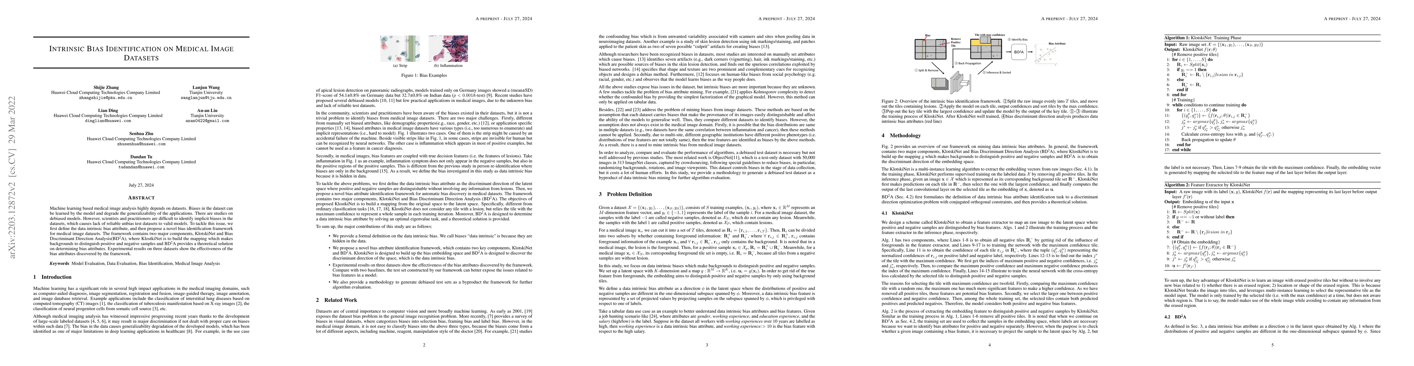 Thumbnail for Intrinsic Bias Identification on Medical Image Datasets
