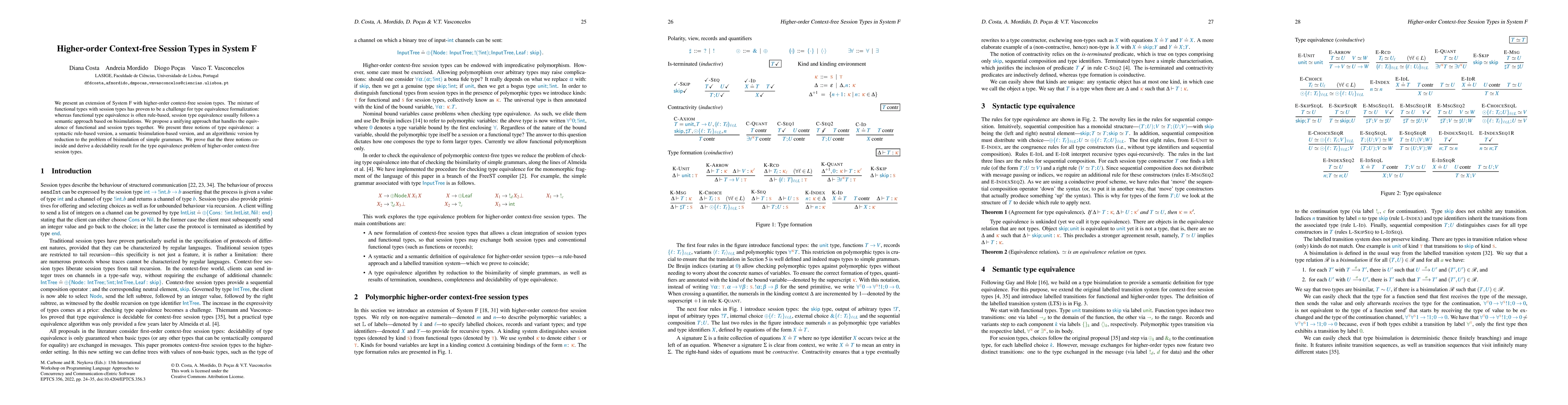 Thumbnail for Higher-order Context-free Session Types in System F