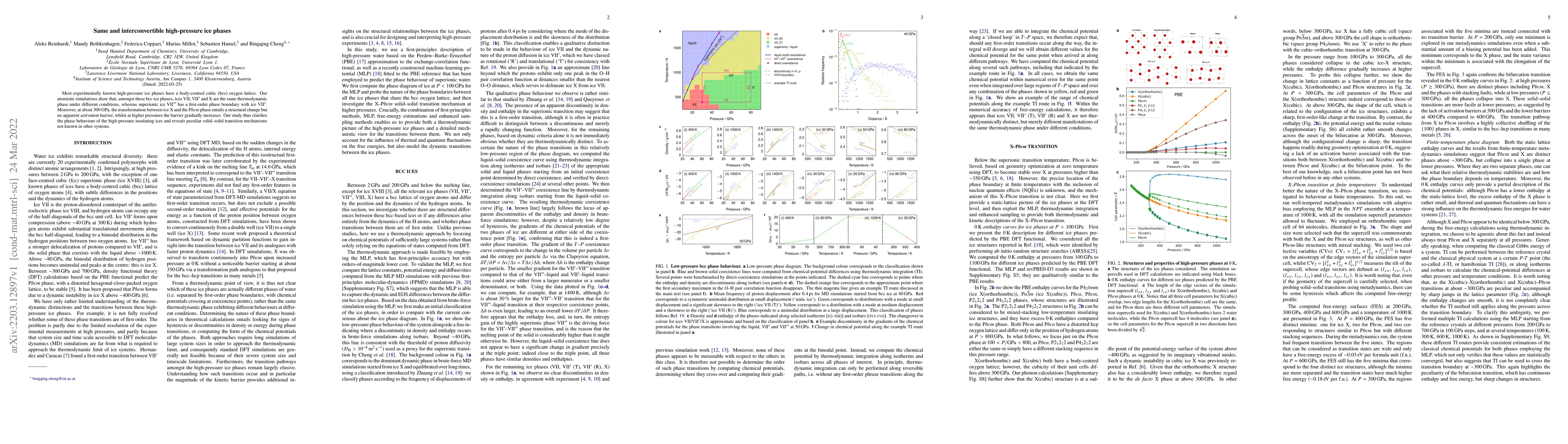 Thumbnail for Same and interconvertible high-pressure ice phases