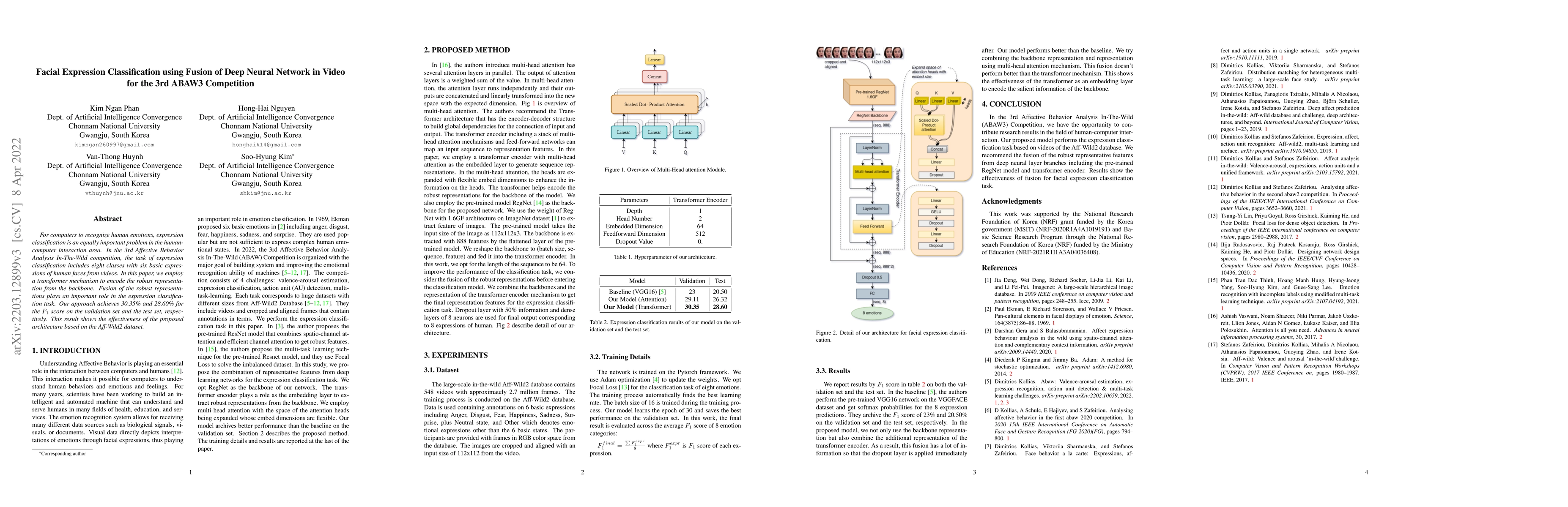 Thumbnail for Facial Expression Classification using Fusion of Deep Neural Network in
  Video for the 3rd ABAW3 Competition