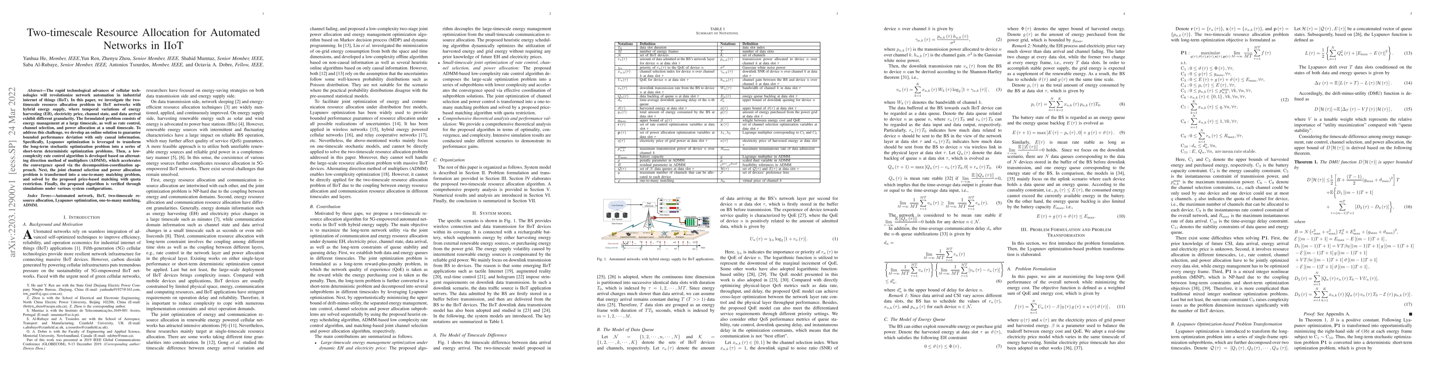Thumbnail for Two-timescale Resource Allocation for Automated Networks in IIoT