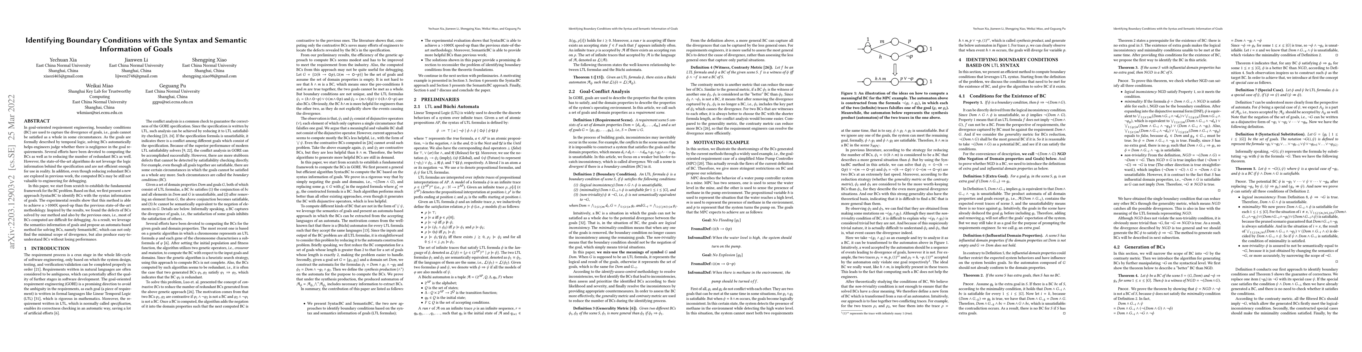 Thumbnail for Identifying Boundary Conditions with the Syntax and Semantic Information
  of Goals