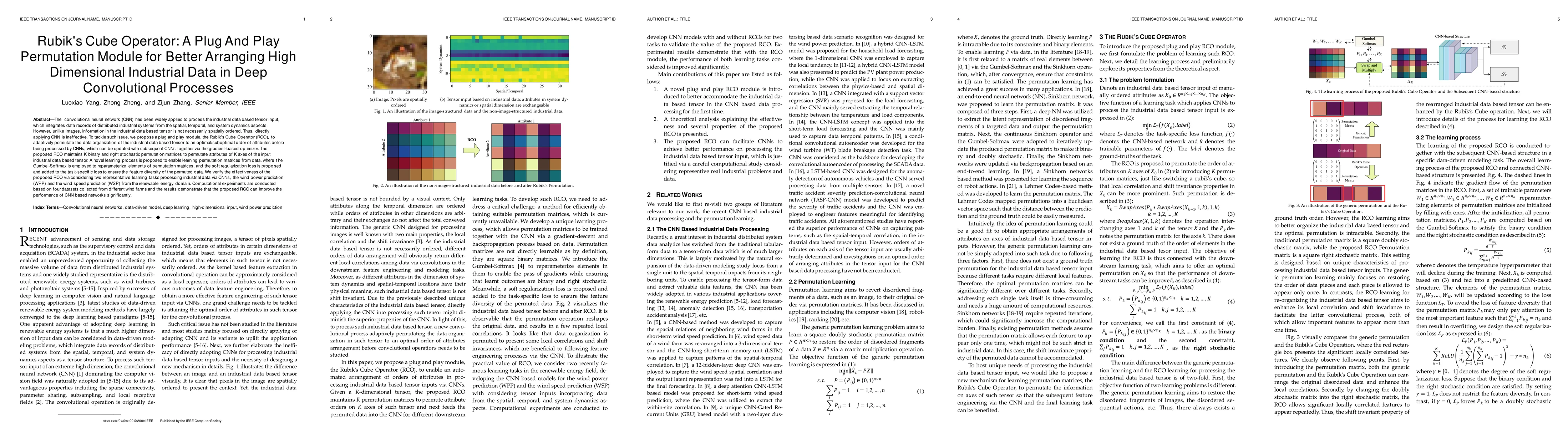 Thumbnail for Rubik's Cube Operator: A Plug And Play Permutation Module for Better
  Arranging High Dimensional Industrial Data in Deep Convolutional Processes