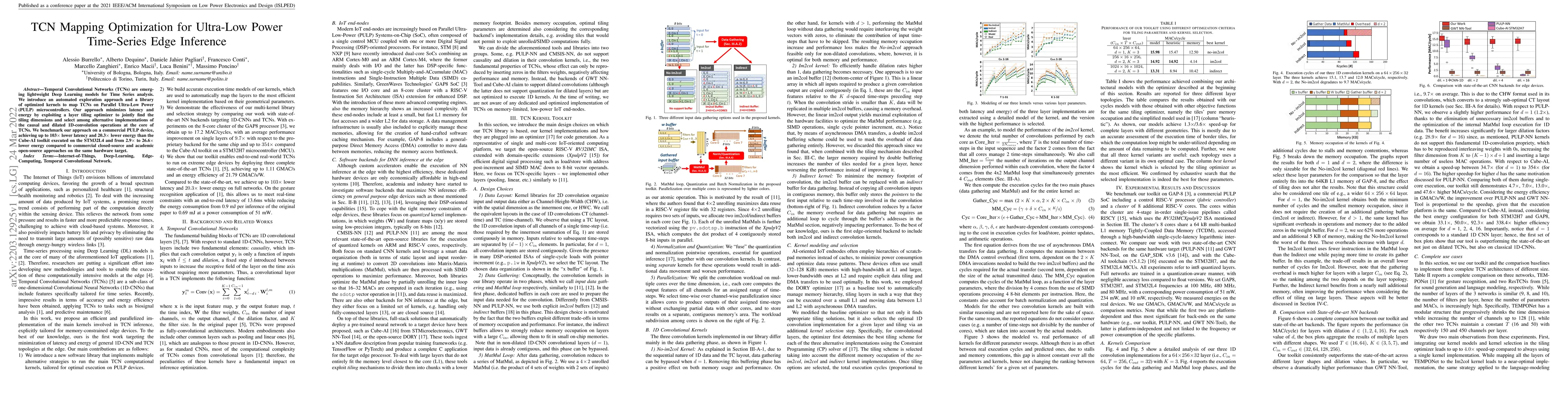 Thumbnail for TCN Mapping Optimization for Ultra-Low Power Time-Series Edge Inference