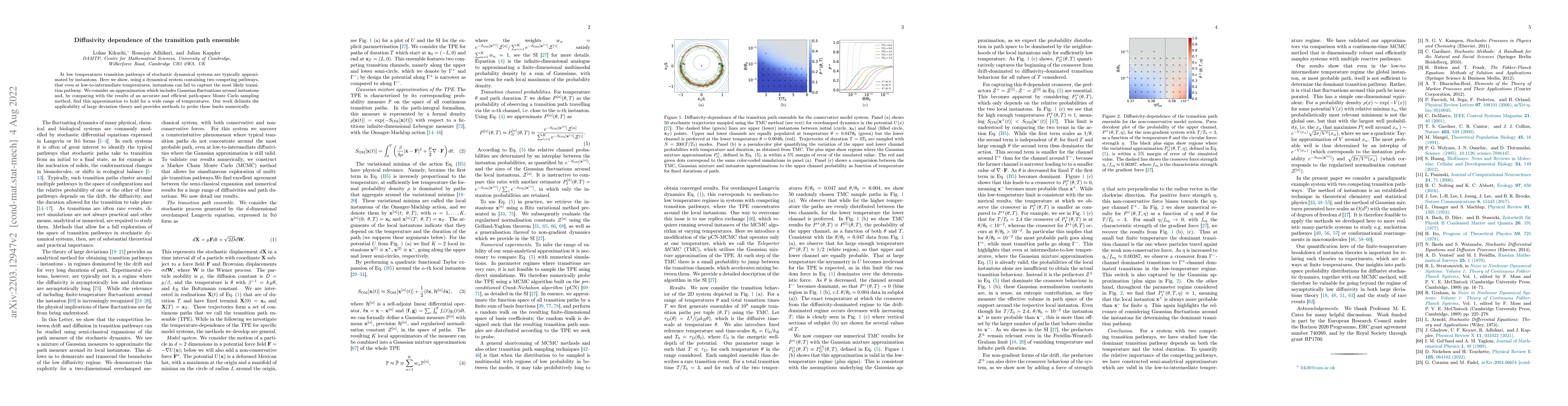 Thumbnail for Diffusivity dependence of the transition path ensemble