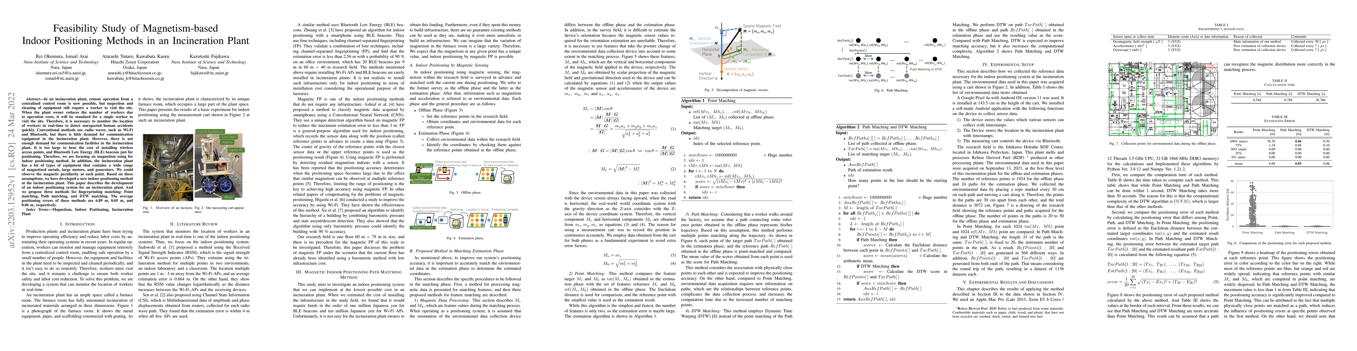 Thumbnail for Feasibility Study of Magnetism-based Indoor Positioning Methods in an
  Incineration Plant