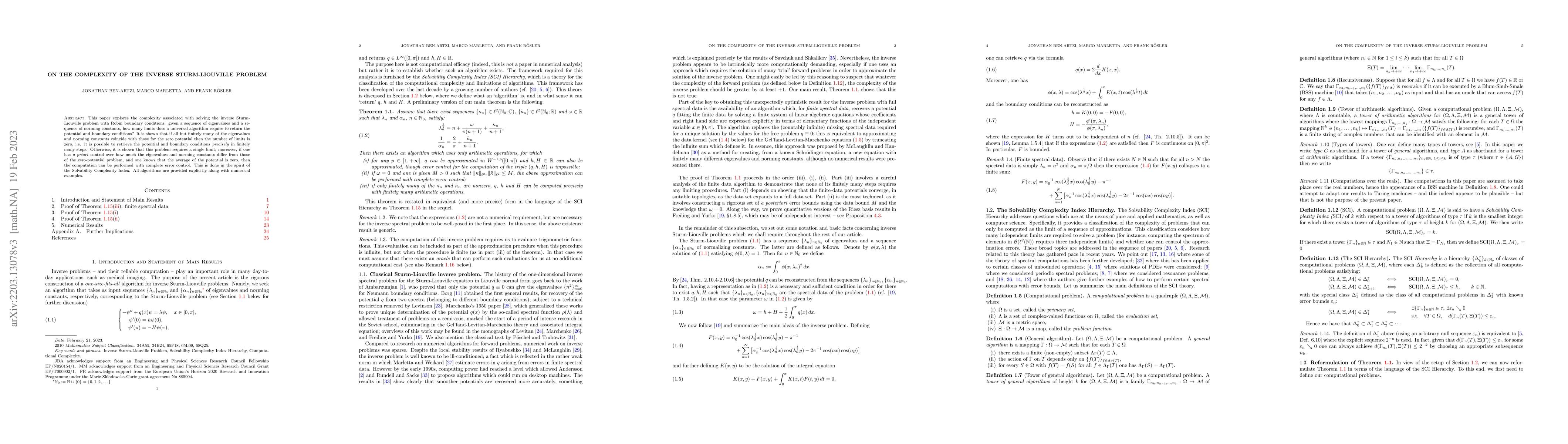 Thumbnail for On the complexity of the inverse Sturm-Liouville problem
