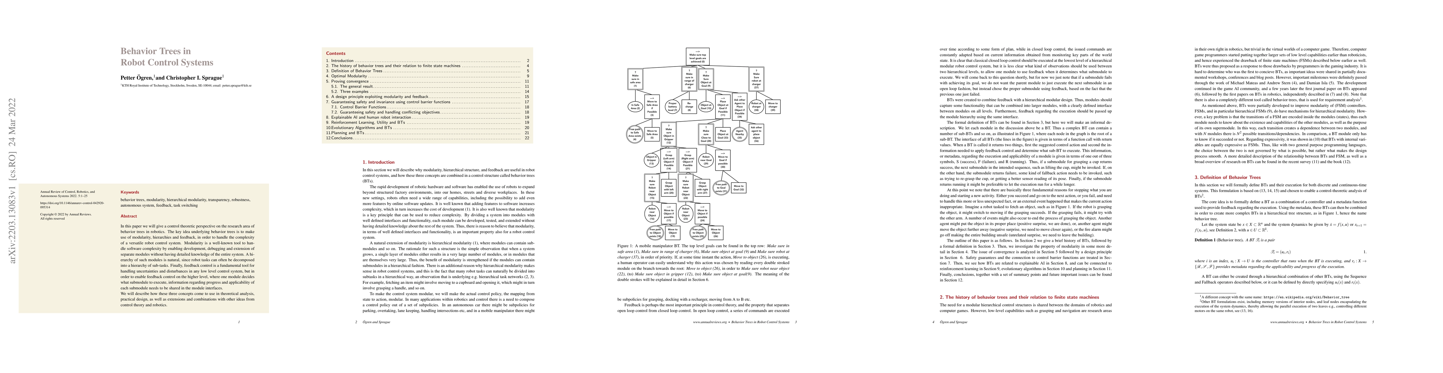 Thumbnail for Behavior Trees in Robot Control Systems