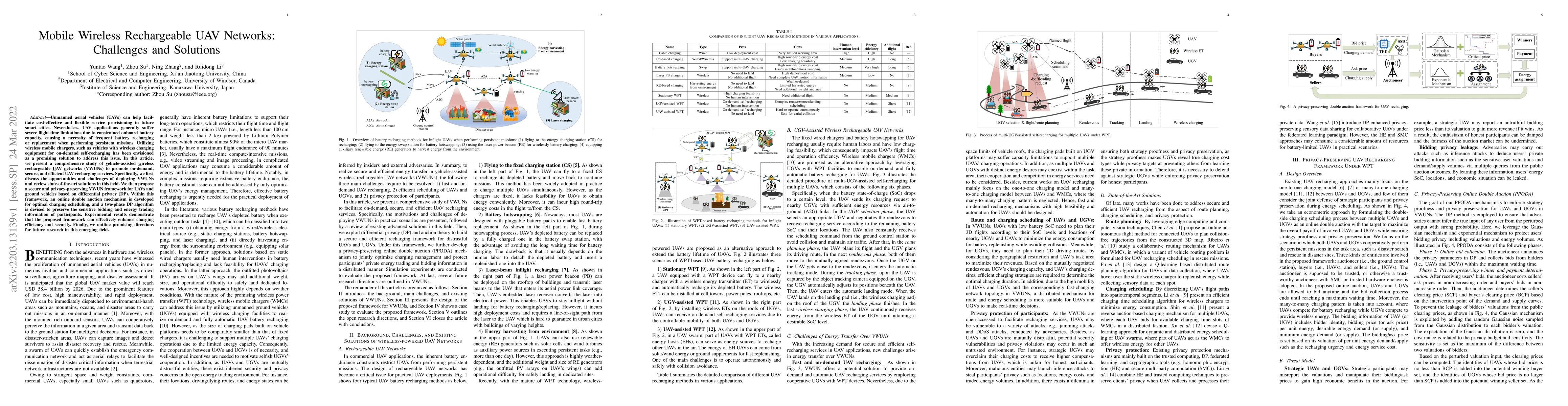 Thumbnail for Mobile Wireless Rechargeable UAV Networks: Challenges and Solutions