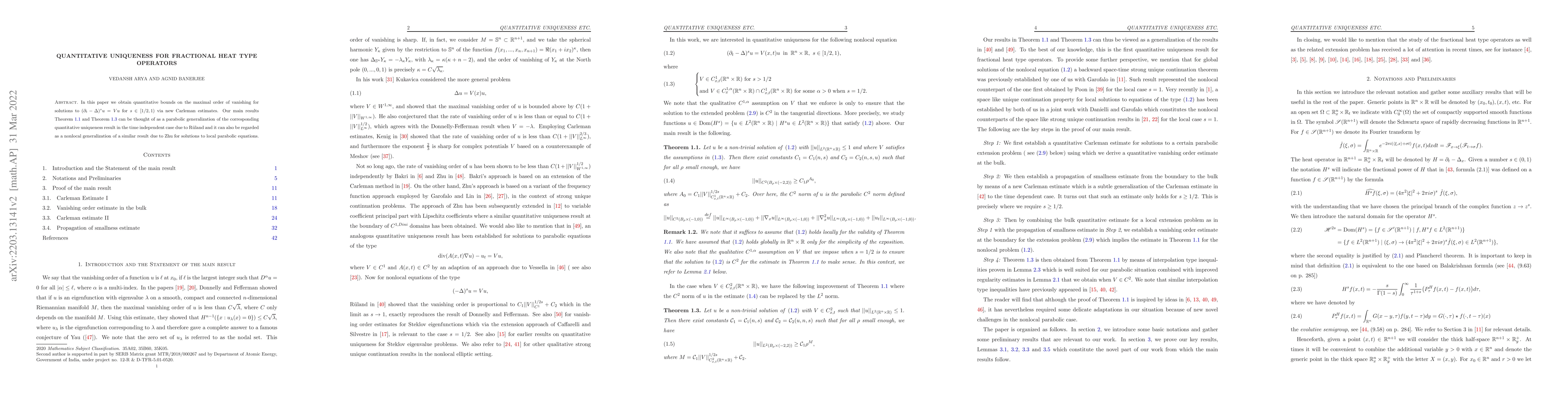 Thumbnail for Quantitative uniqueness for fractional heat type operators