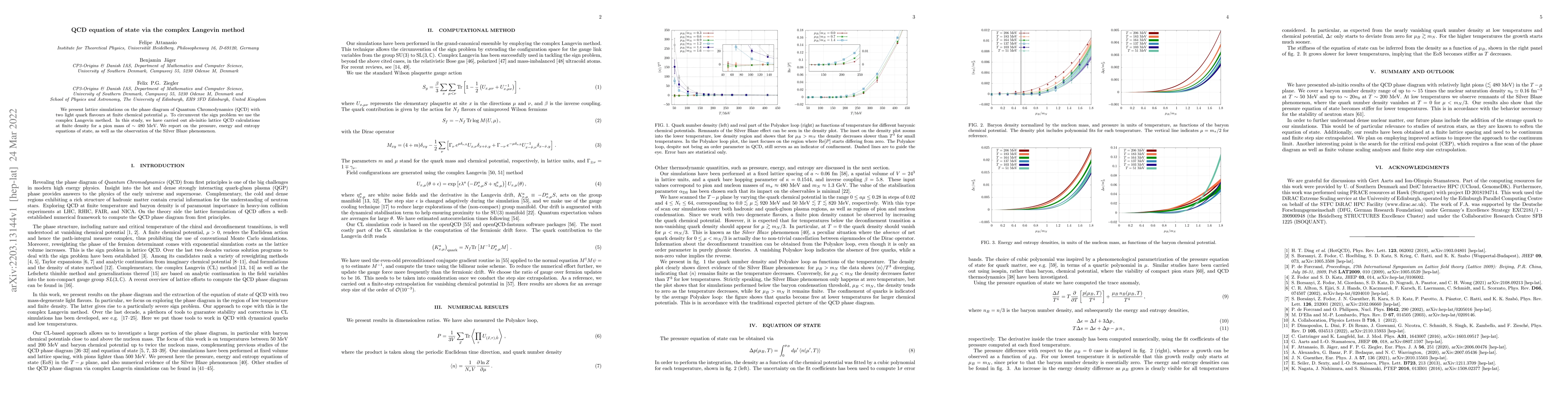 Thumbnail for QCD equation of state via the complex Langevin method