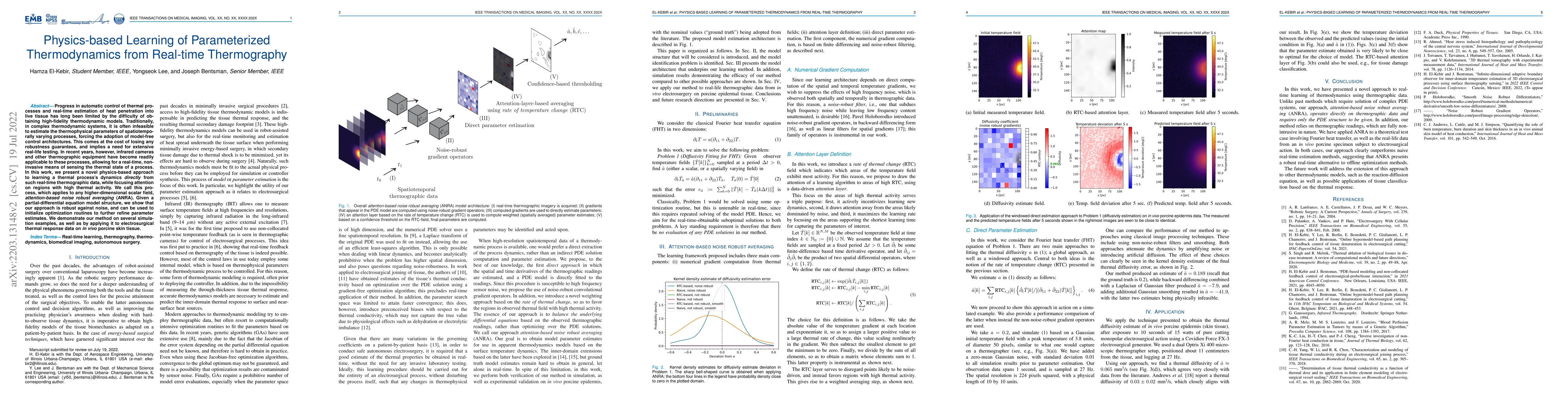 Thumbnail for Physics-based Learning of Parameterized Thermodynamics from Real-time
  Thermography