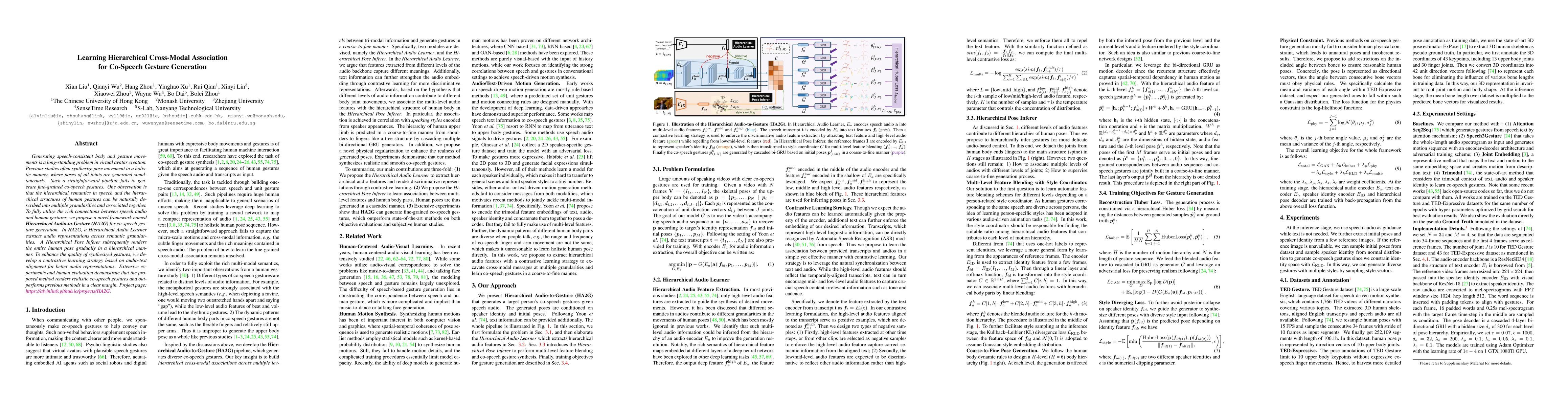 Thumbnail for Learning Hierarchical Cross-Modal Association for Co-Speech Gesture
  Generation