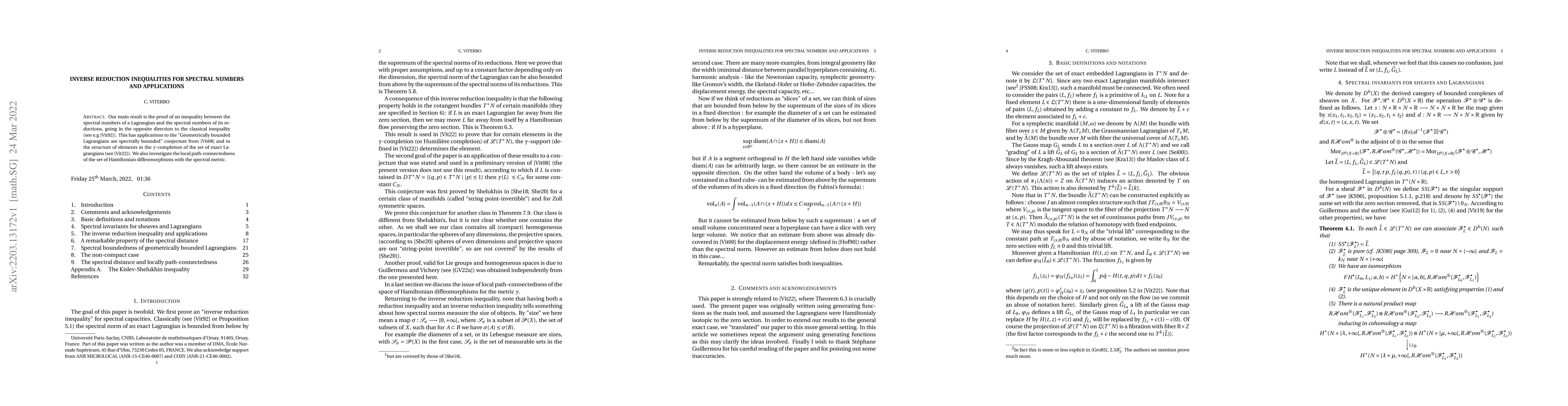 Thumbnail for Inverse reduction inequalities for spectral numbers and applications