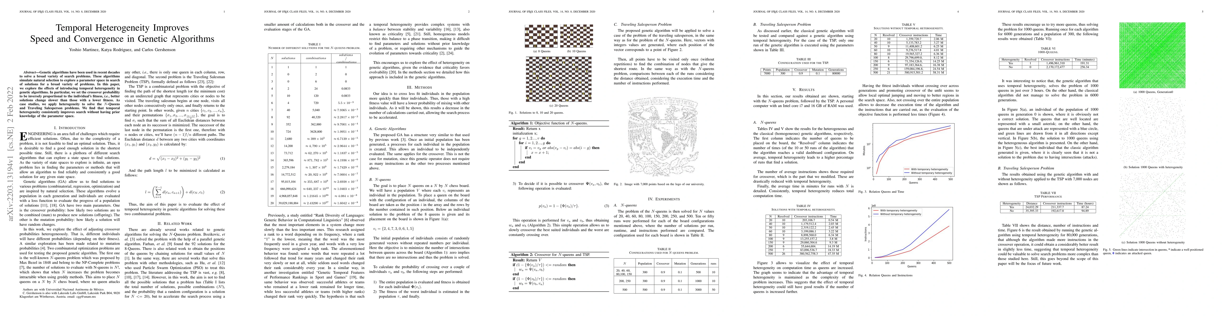 Thumbnail for Temporal Heterogeneity Improves Speed and Convergence in Genetic
  Algorithms