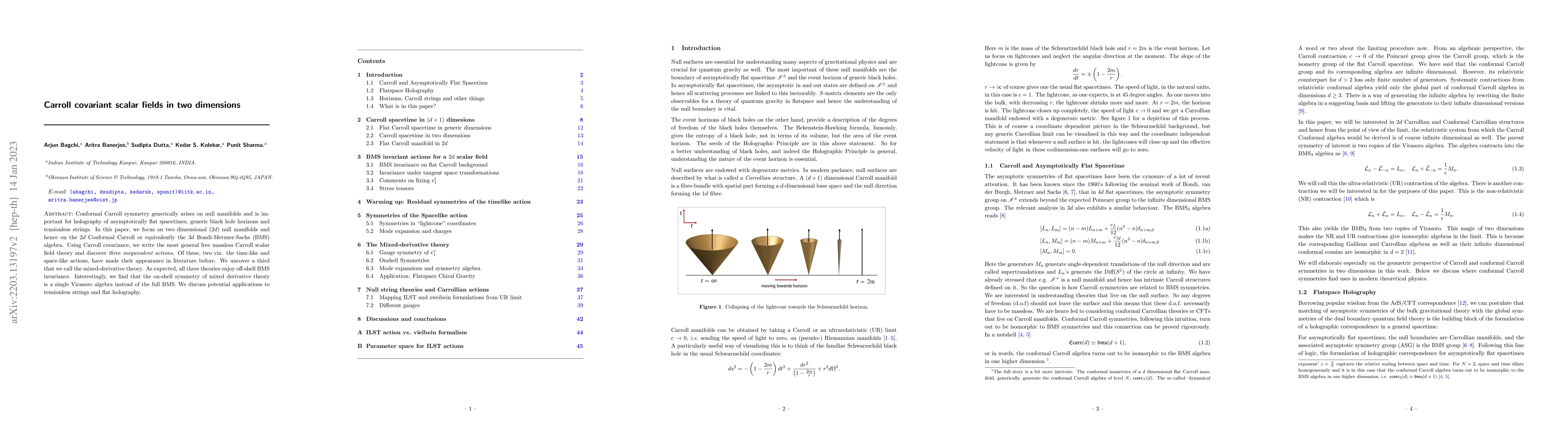 Thumbnail for Carroll covariant scalar fields in two dimensions