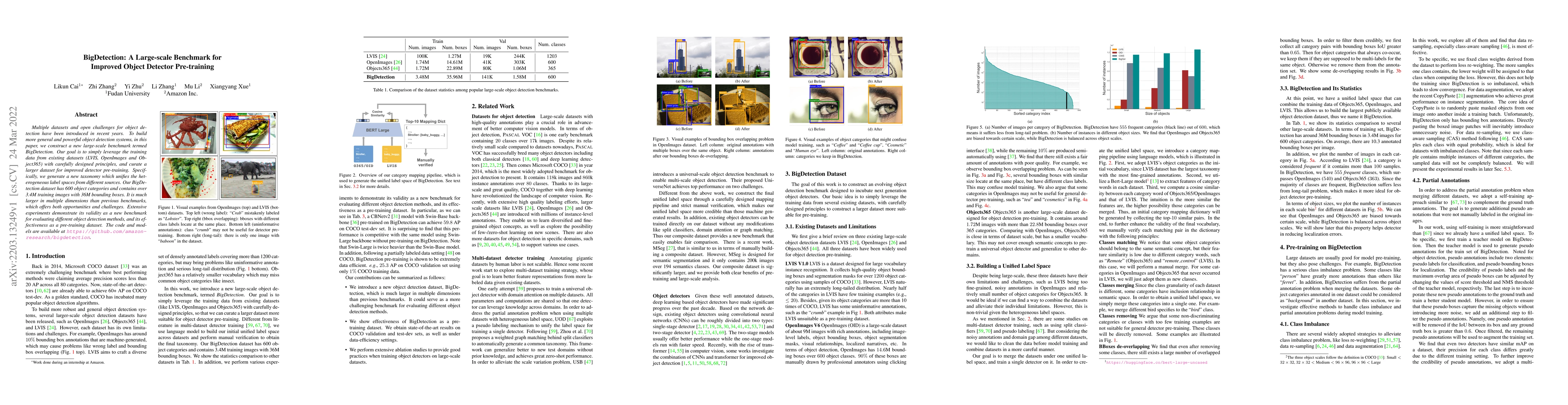 Thumbnail for BigDetection: A Large-scale Benchmark for Improved Object Detector
  Pre-training