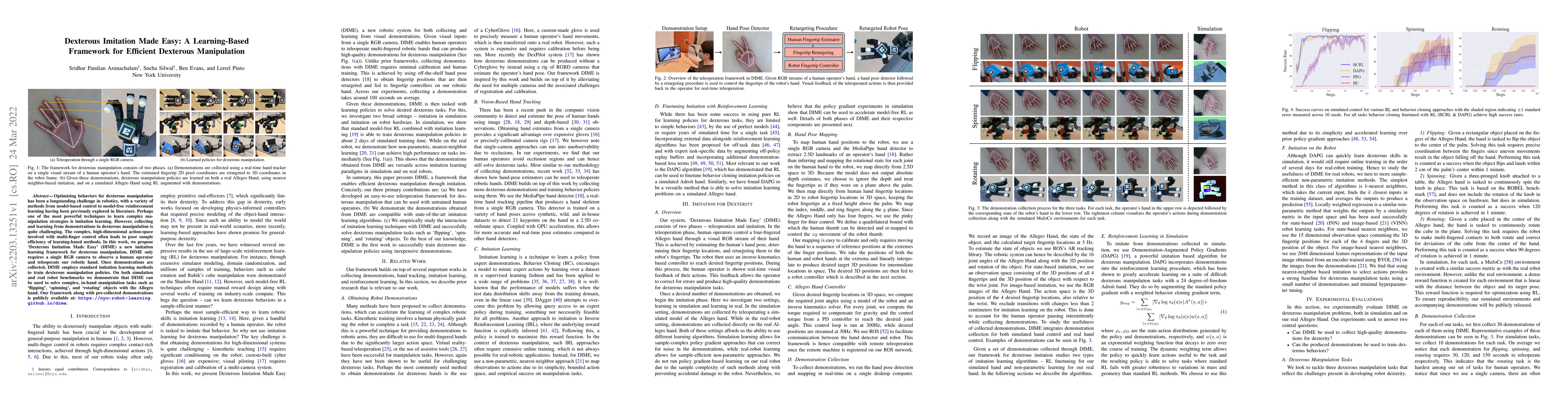 Thumbnail for Dexterous Imitation Made Easy: A Learning-Based Framework for Efficient
  Dexterous Manipulation