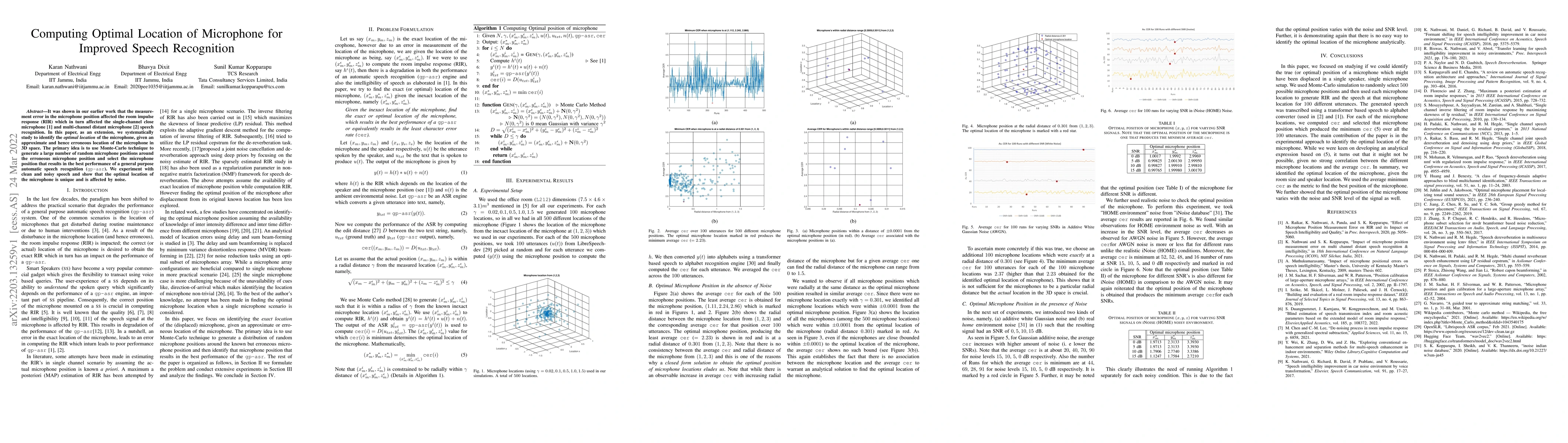 Thumbnail for Computing Optimal Location of Microphone for Improved Speech Recognition