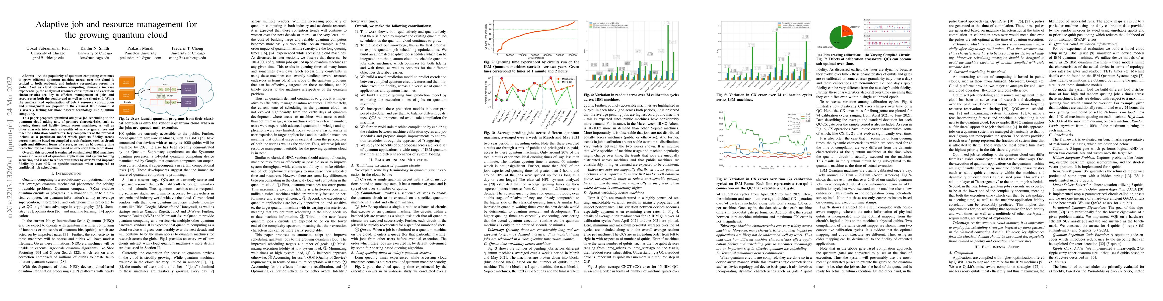 Thumbnail for Adaptive job and resource management for the growing quantum cloud