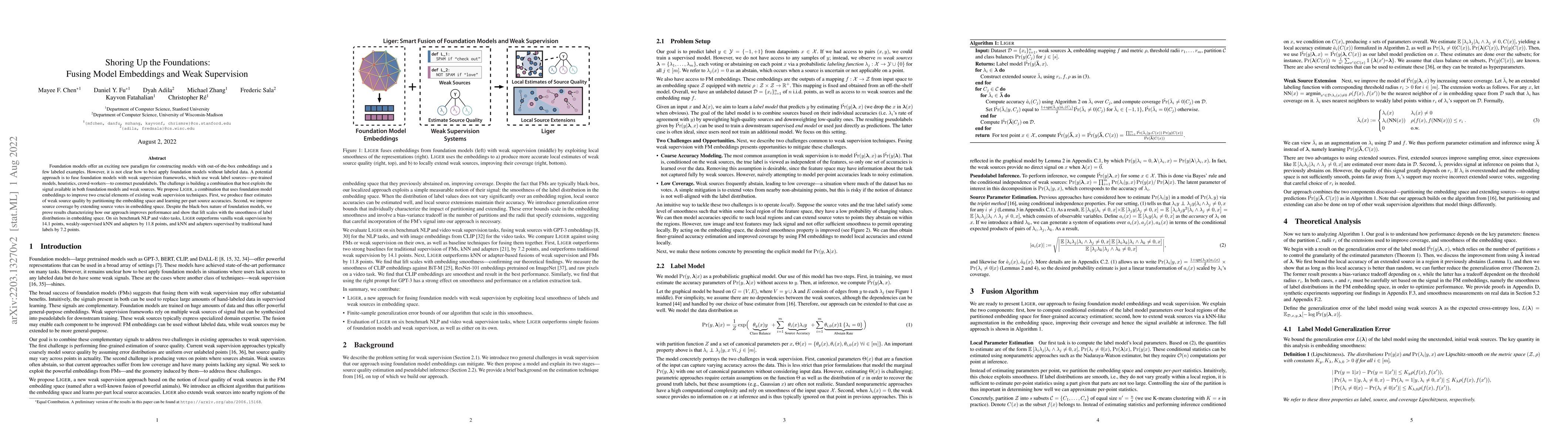 Thumbnail for Shoring Up the Foundations: Fusing Model Embeddings and Weak Supervision
