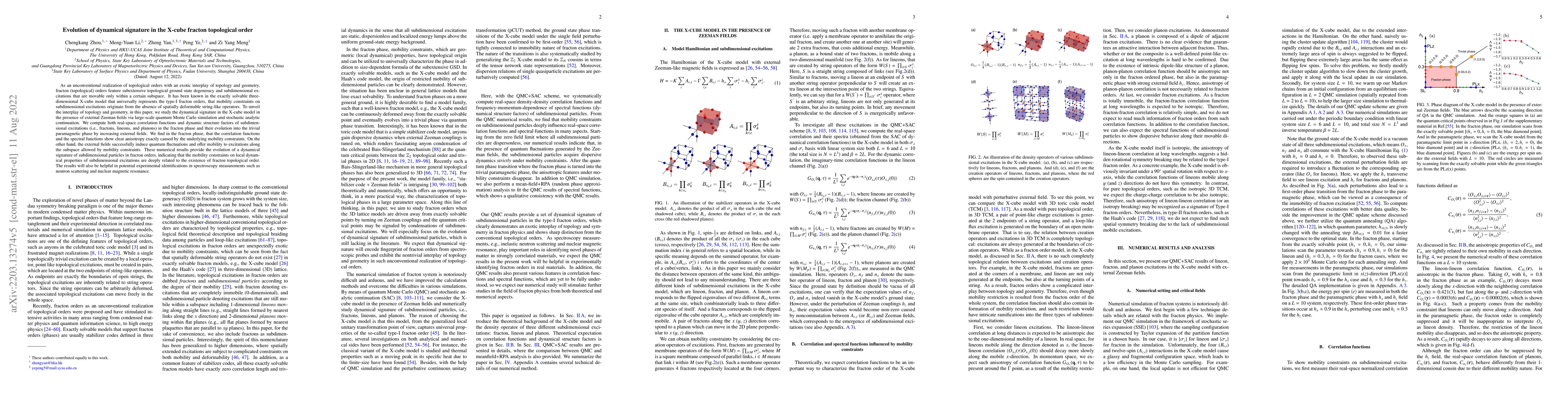 Thumbnail for Evolution of Dynamical Signature in the X-cube Fracton Topological Order