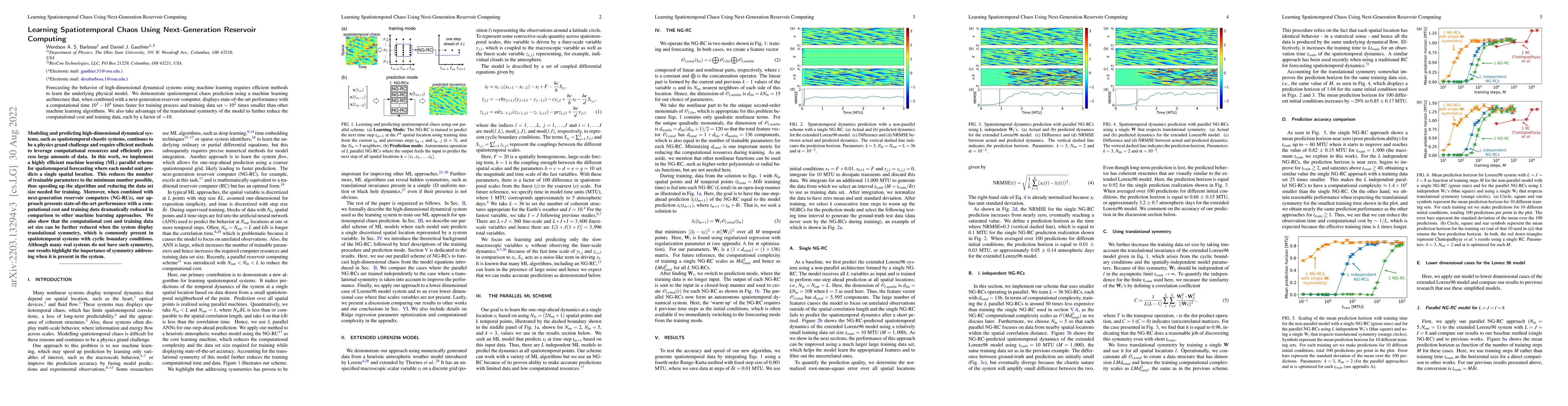 Thumbnail for Learning Spatiotemporal Chaos Using Next-Generation Reservoir Computing