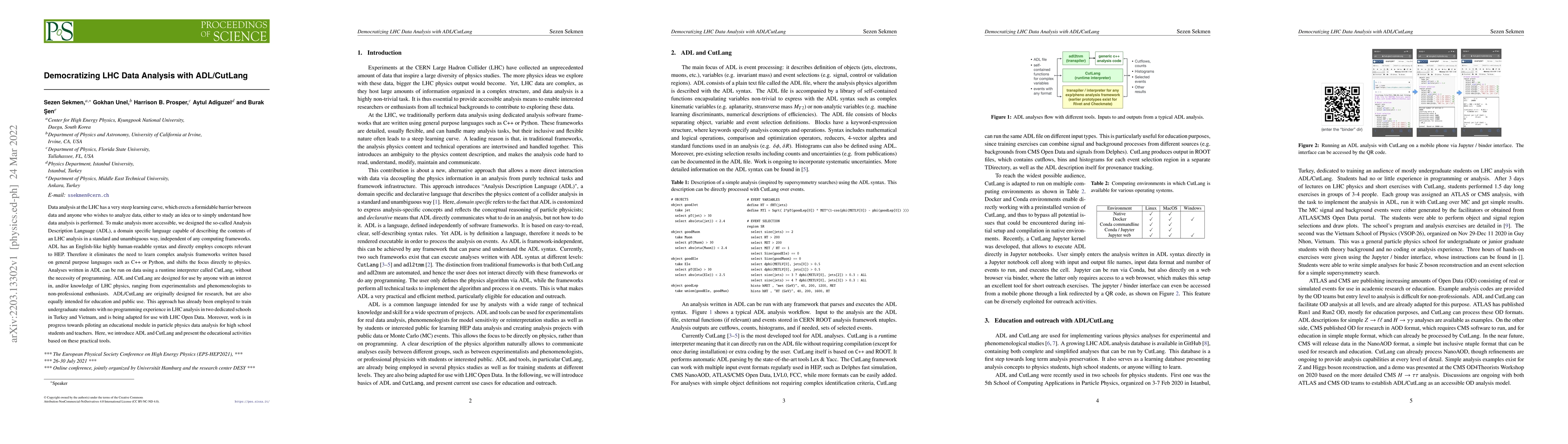 Thumbnail for Democratizing LHC Data Analysis with ADL/CutLang