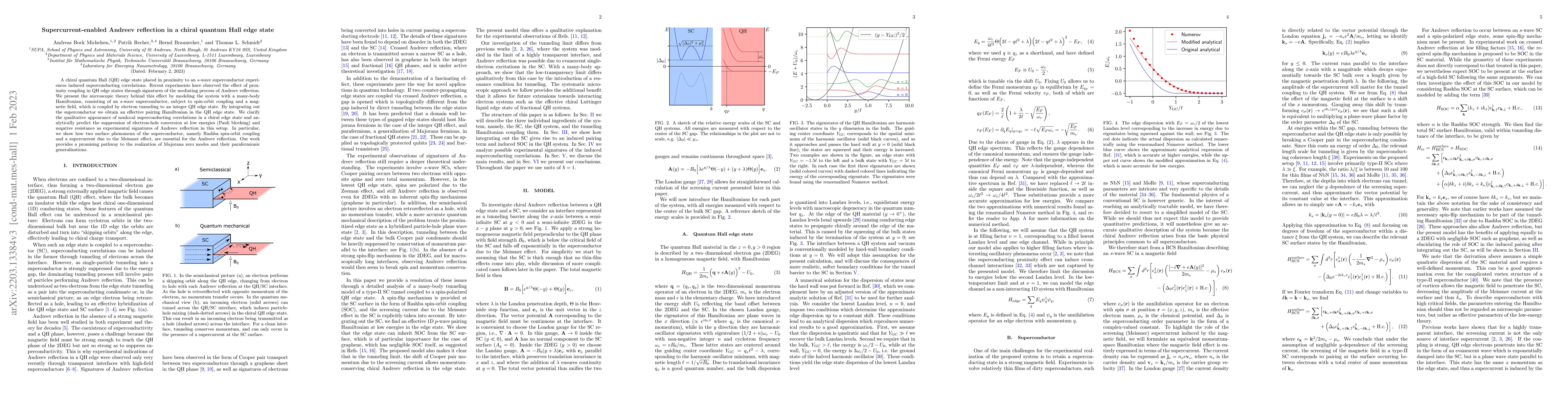 Thumbnail for Supercurrent-enabled Andreev reflection in a chiral quantum Hall edge
  state