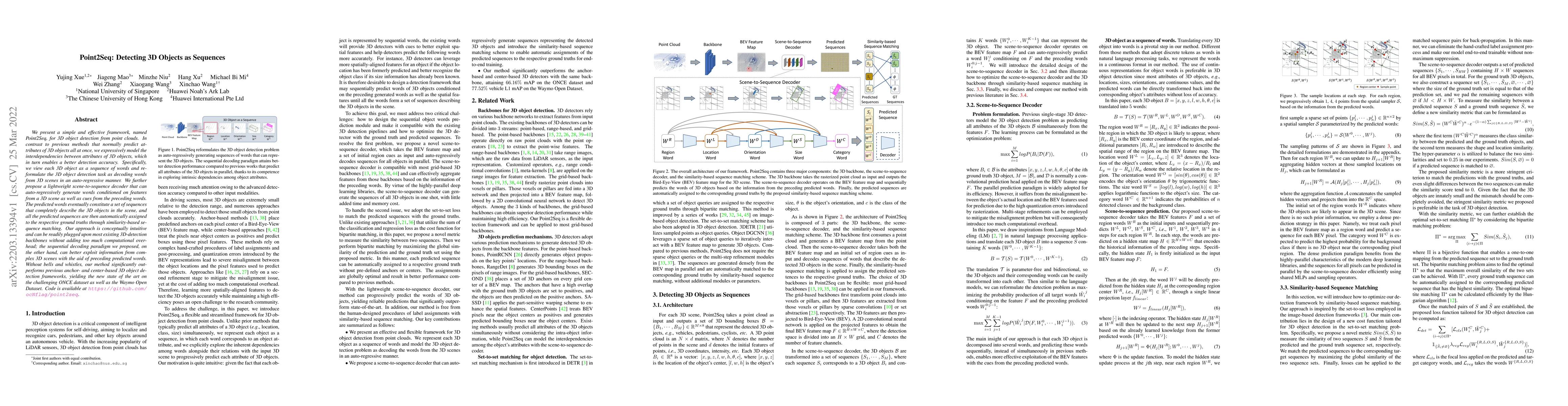 Thumbnail for Point2Seq: Detecting 3D Objects as Sequences