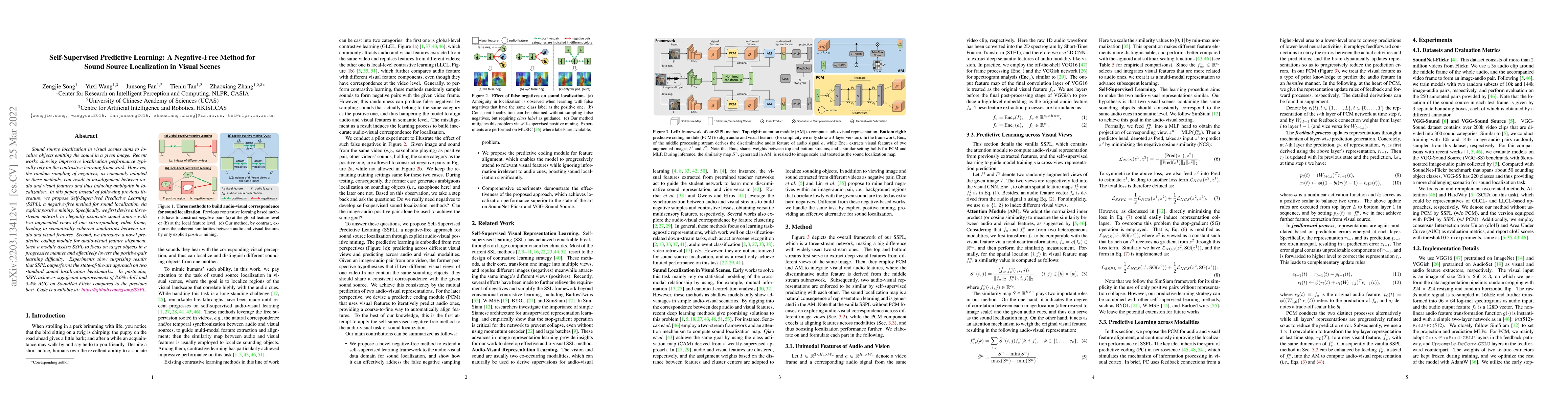 Thumbnail for Self-Supervised Predictive Learning: A Negative-Free Method for Sound
  Source Localization in Visual Scenes