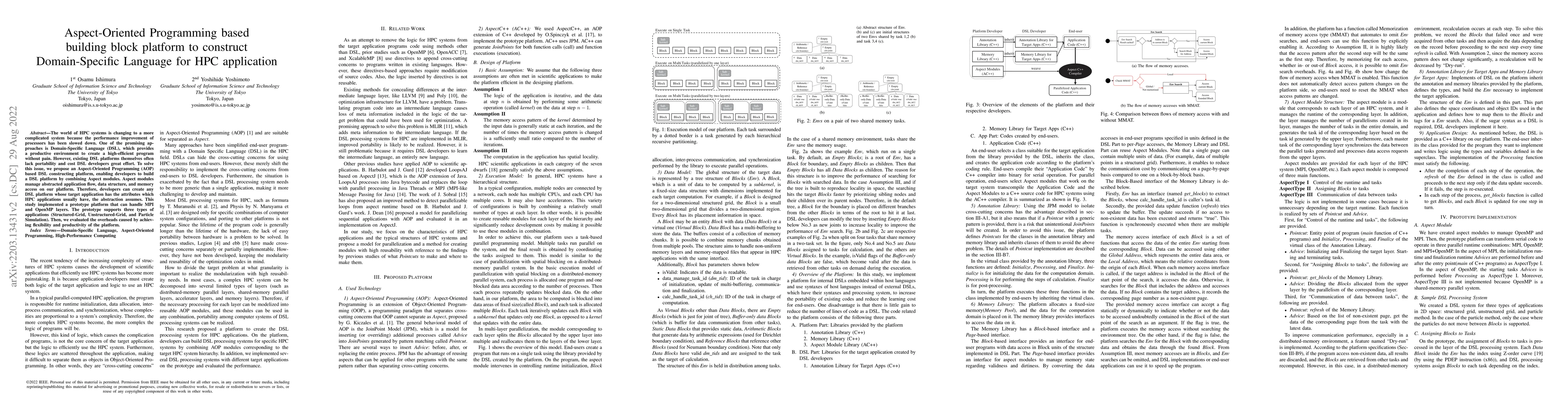 Thumbnail for Aspect-Oriented Programming based building block platform to construct
  Domain-Specific Language for HPC application