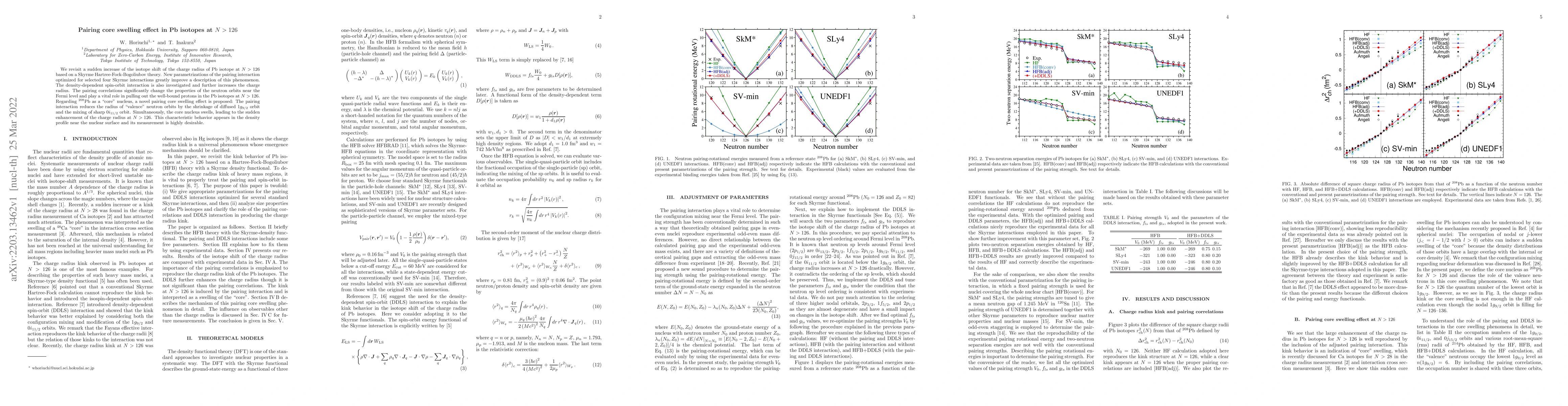 Thumbnail for Pairing core swelling effect in Pb isotopes at $N>126$