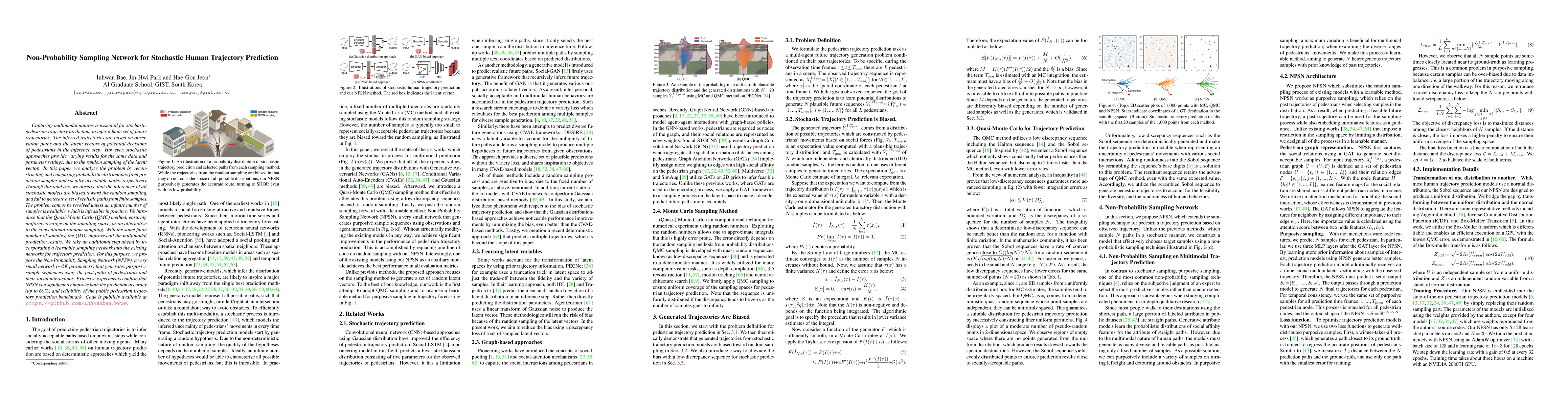 Thumbnail for Non-Probability Sampling Network for Stochastic Human Trajectory
  Prediction