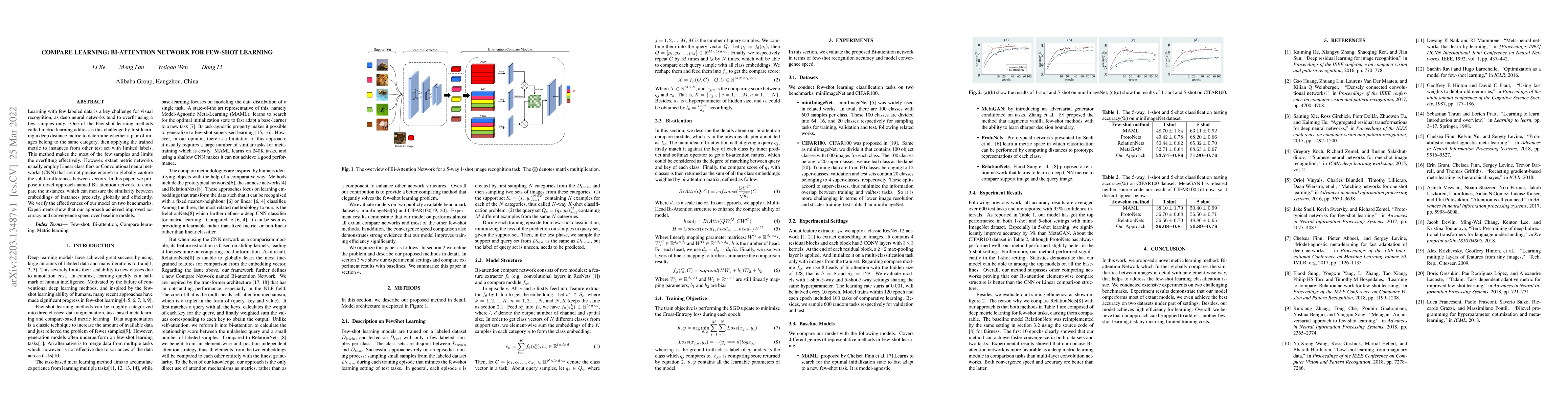 Thumbnail for Compare learning: bi-attention network for few-shot learning
