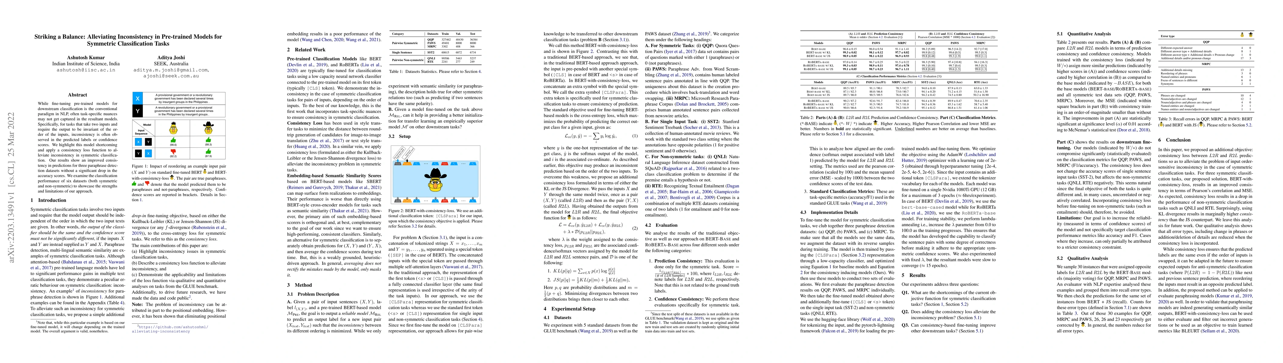 Thumbnail for Striking a Balance: Alleviating Inconsistency in Pre-trained Models for
  Symmetric Classification Tasks