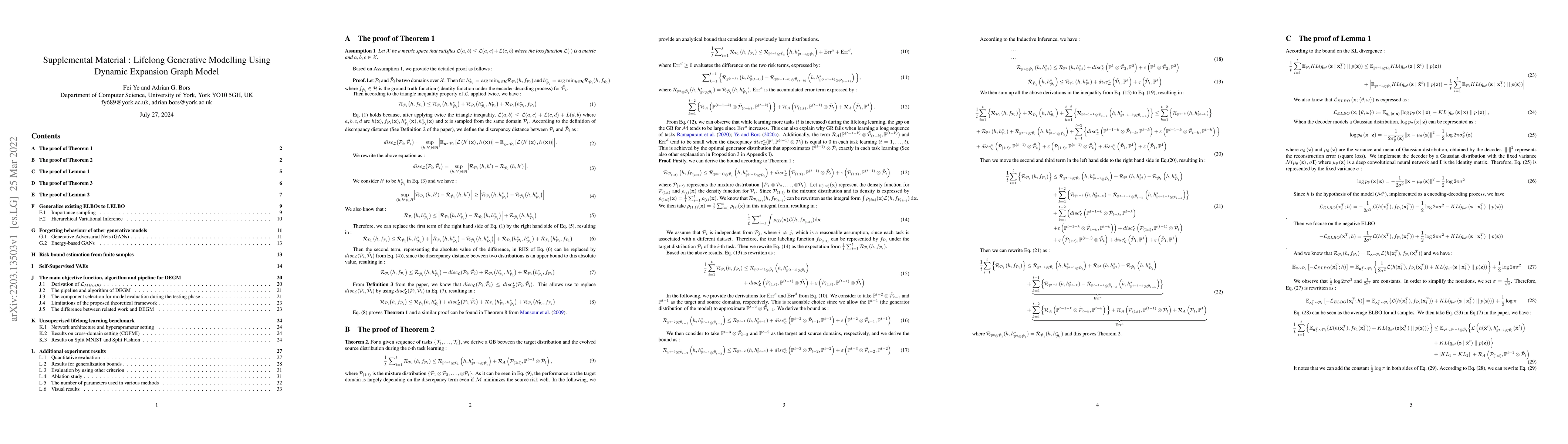 Thumbnail for Supplemental Material: Lifelong Generative Modelling Using Dynamic
  Expansion Graph Model