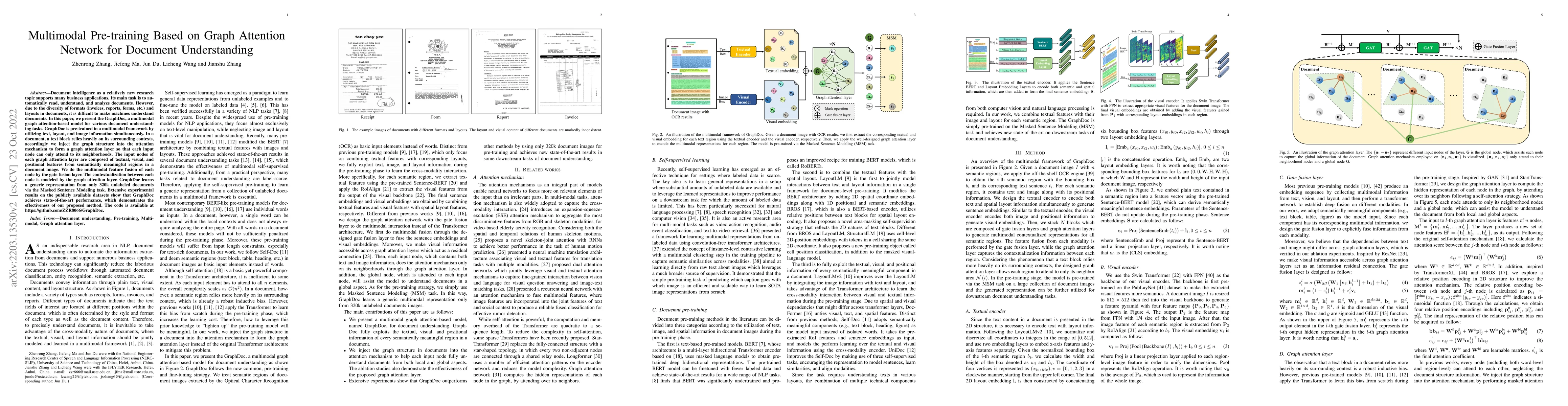 Thumbnail for Multimodal Pre-training Based on Graph Attention Network for Document
  Understanding