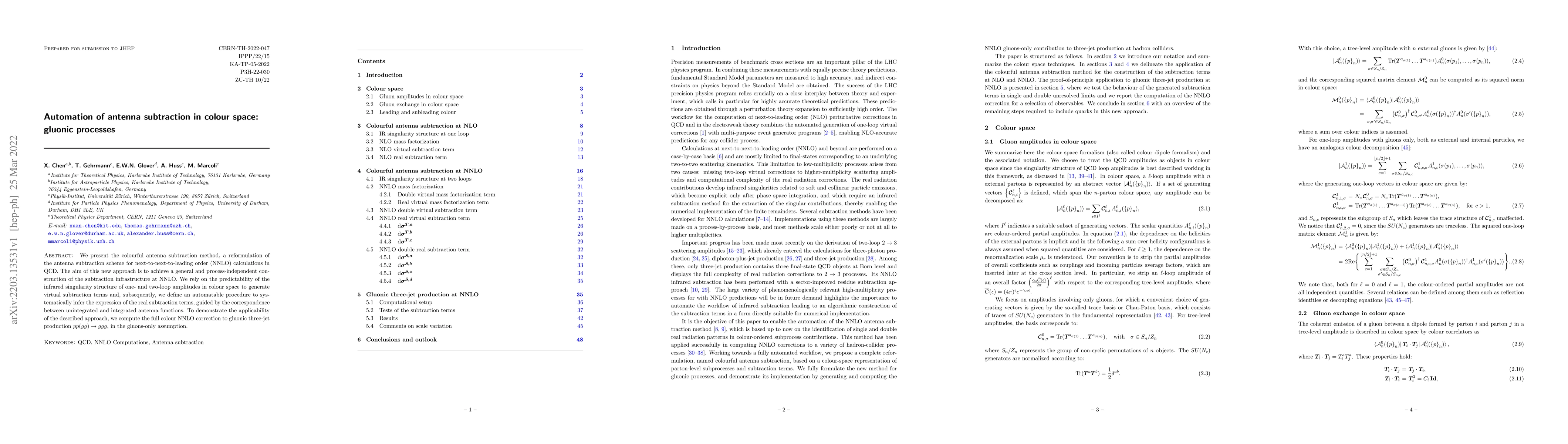 Thumbnail for Automation of antenna subtraction in colour space: gluonic processes