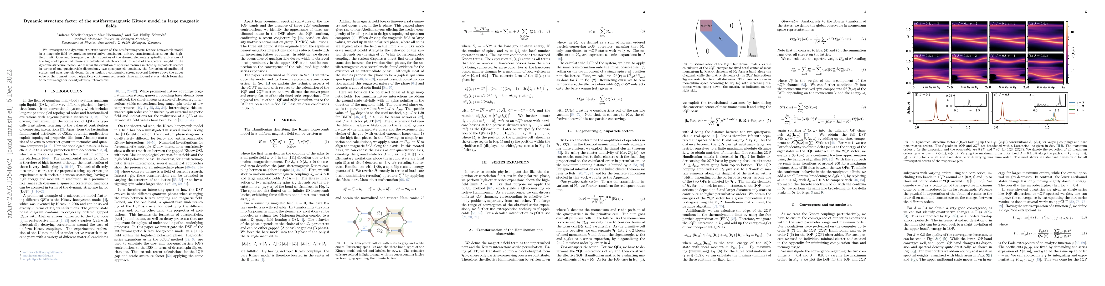Thumbnail for Dynamic structure factor of the antiferromagnetic Kitaev model in large
  magnetic fields