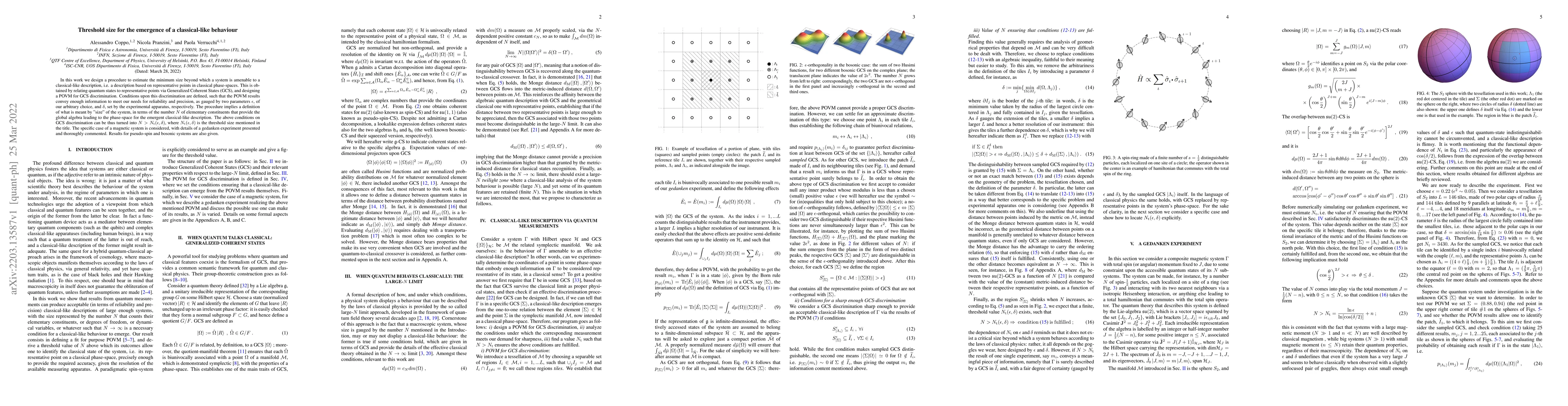 Thumbnail for Threshold size for the emergence of a classical-like behaviour
