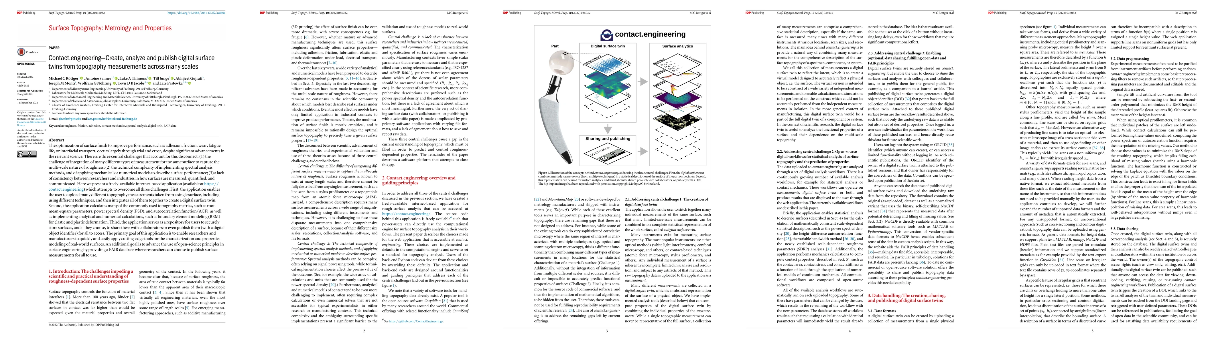 Thumbnail for contact.engineering -- Create, analyze and publish digital surface twins
  from topography measurements across many scales